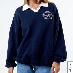 Pacsun Oversized Rugby Crewneck